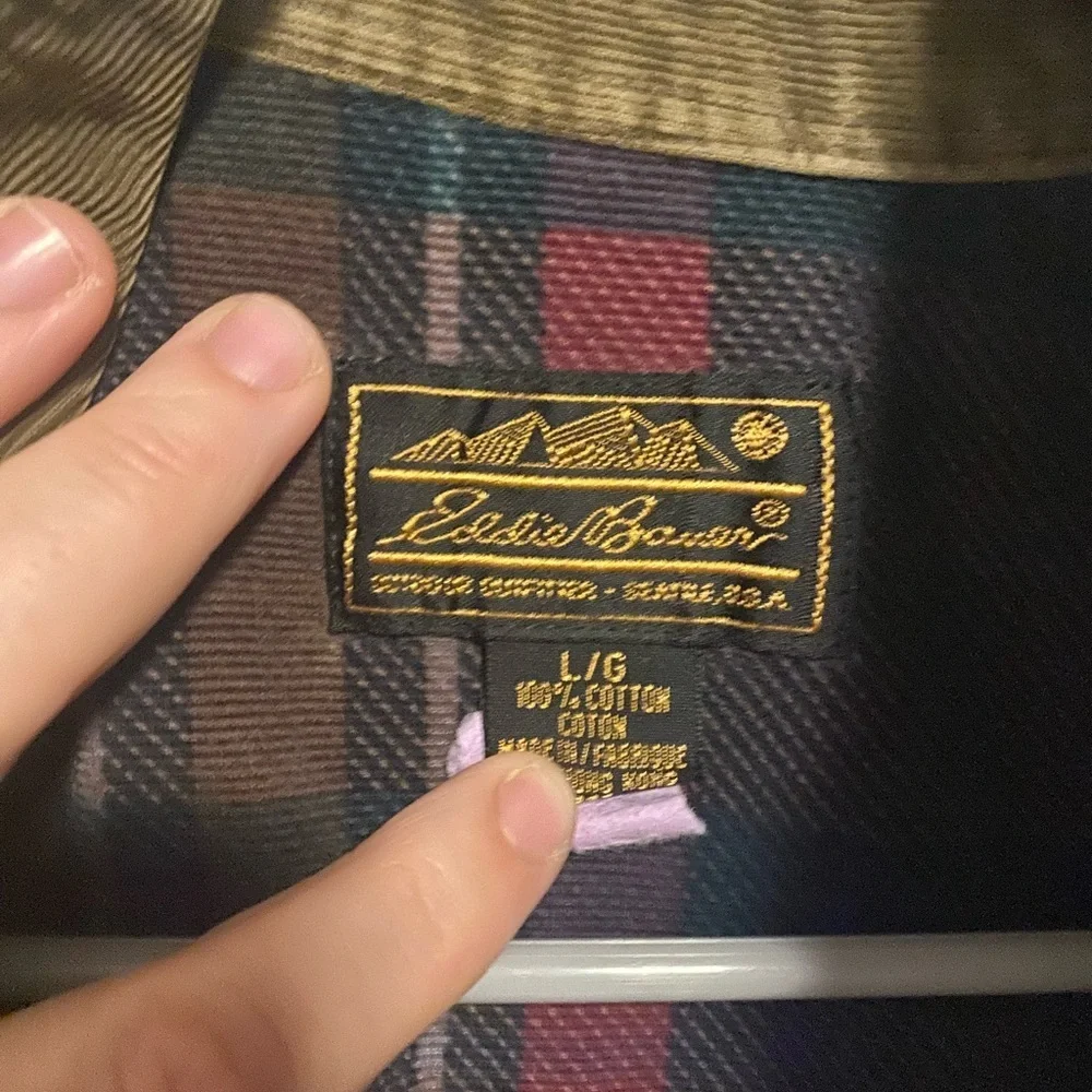 Eddie Bauer Men's Jacket with Corduroy Collar